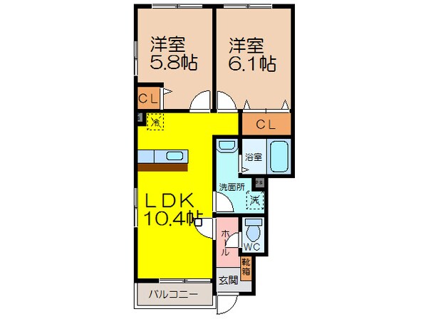 ラパヌイⅠの物件間取画像